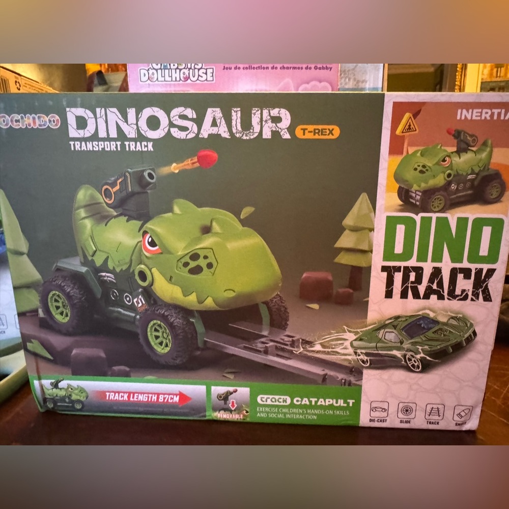 Dino Track Dinosaur Catapult Car Track Set Toy (Ages 3+)